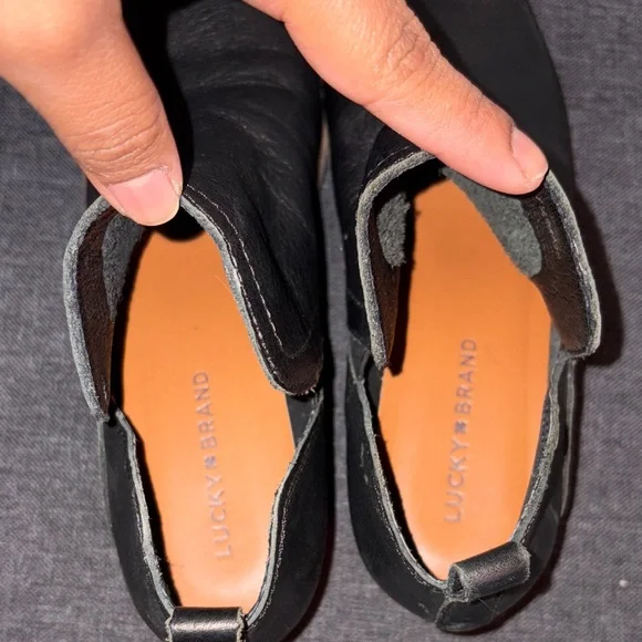 Lucky Brand Black Ankle Boots - Picture 4 of 5